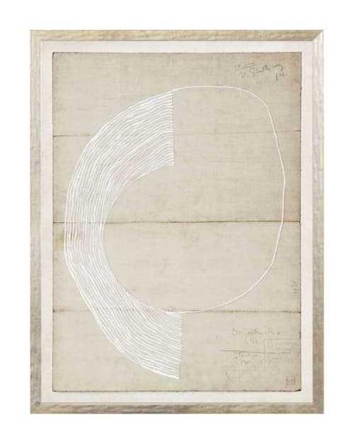 Beige Abstract 8 Framed 25"x33" image