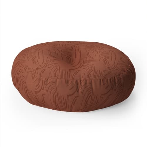 HOLLI ZOLLINGER CERES MARSALA FLOOR PILLOW ROUND image