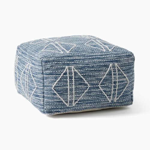 Reflected Diamonds Pouf image