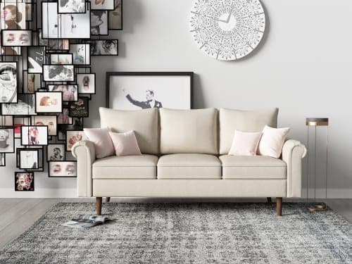 Omar 74.4Rolled Arms Sofa image