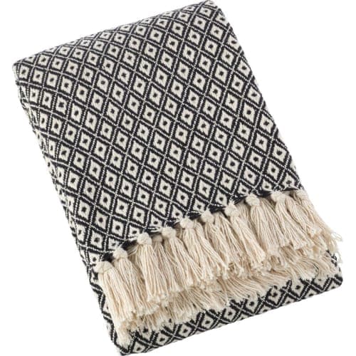Bannon Diamond Weave Soft Cotton Throw image
