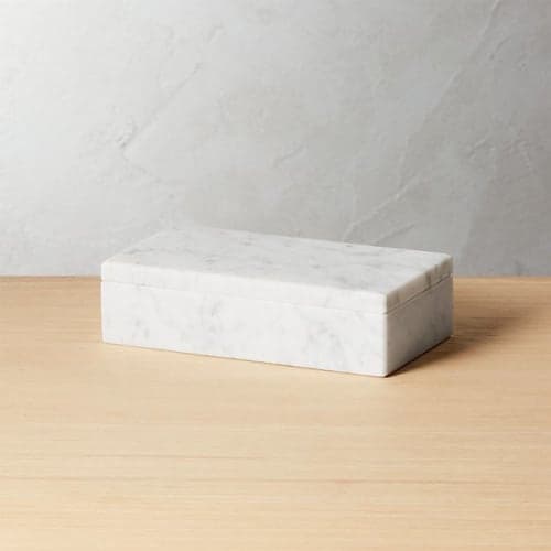 EXTRA LARGE WHITE MARBLE BOX image