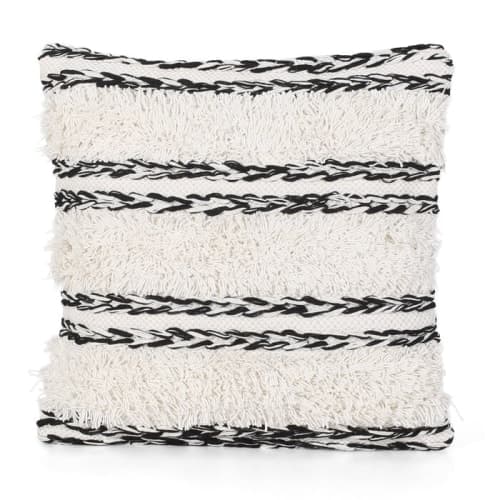 Cannock Boho Cotton Throw Pillow Cover No Insert-18"x18" image