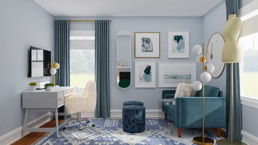 Youthful Home Office with Modern Elegance Gallery, Image 2