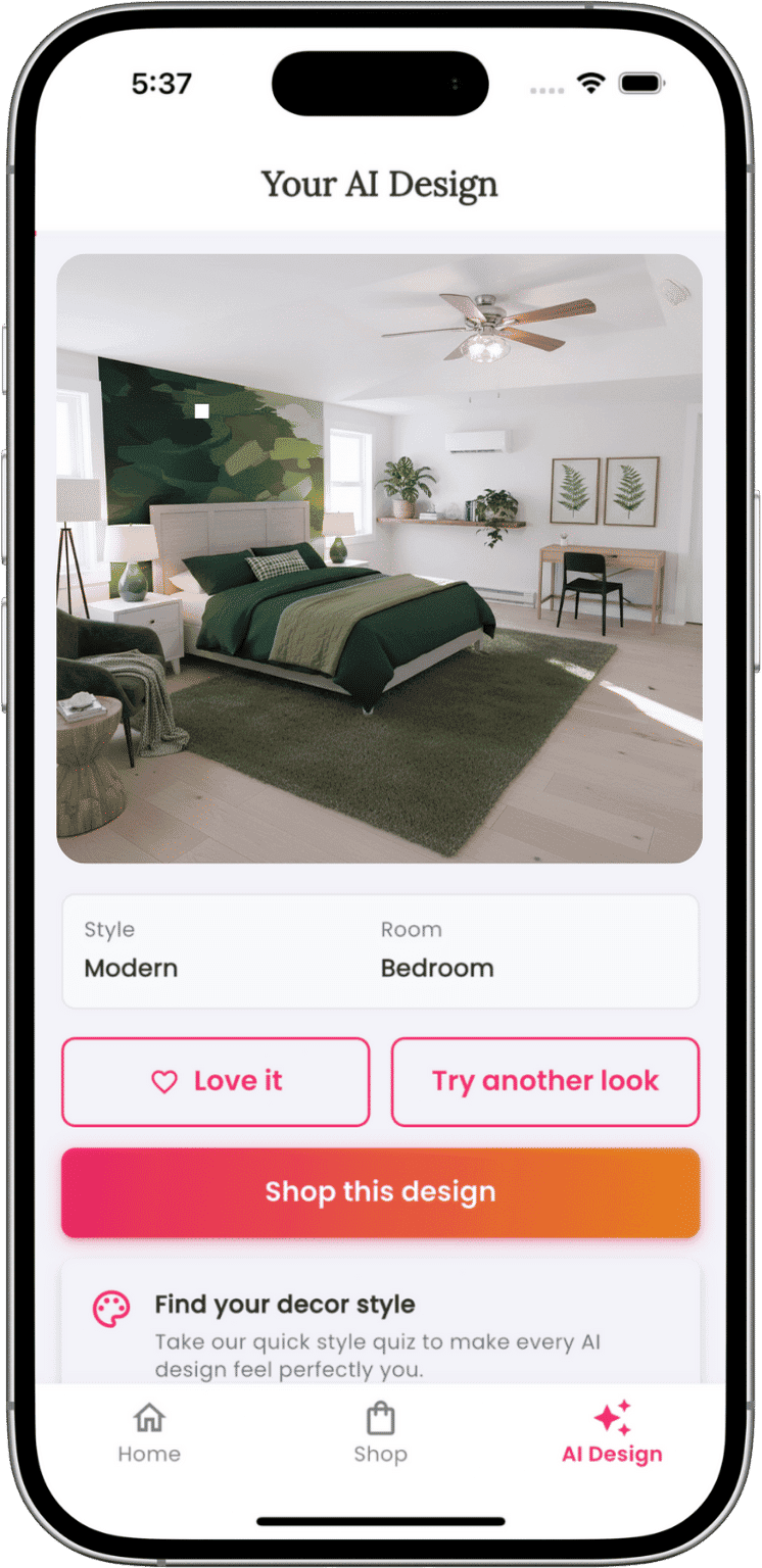 Spacejoy AI App Screenshot